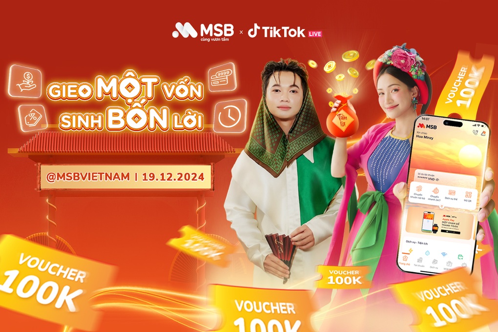 Nghìn quà tặng hấp dẫn trên Tiktok livestream của MSB - 1