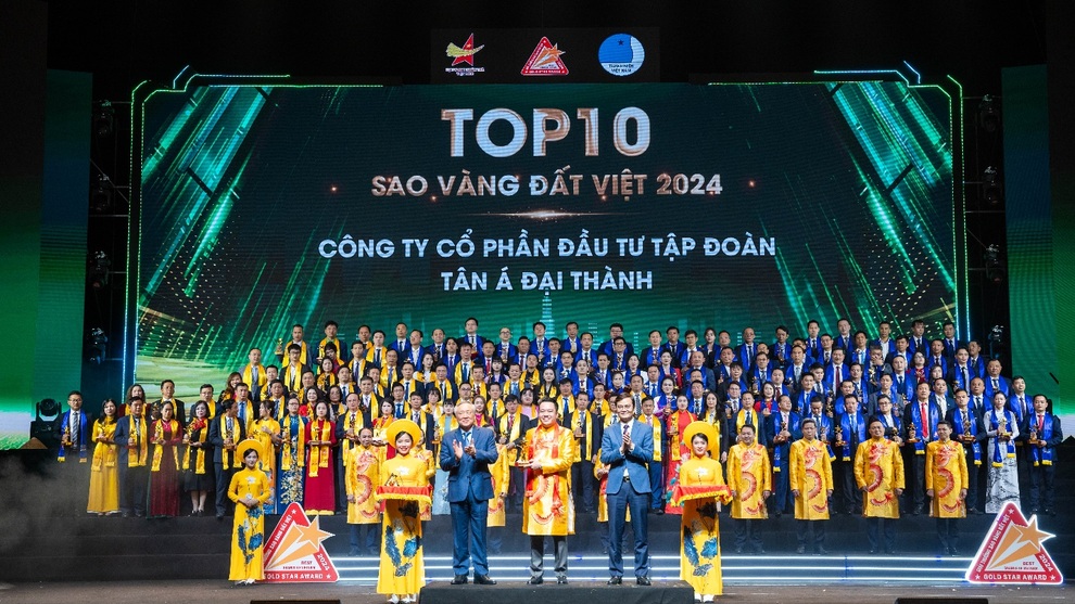 Tập đoàn Tân Á Đại Thành được vinh danh top 10 Sao Vàng Đất Việt 2024 - 1