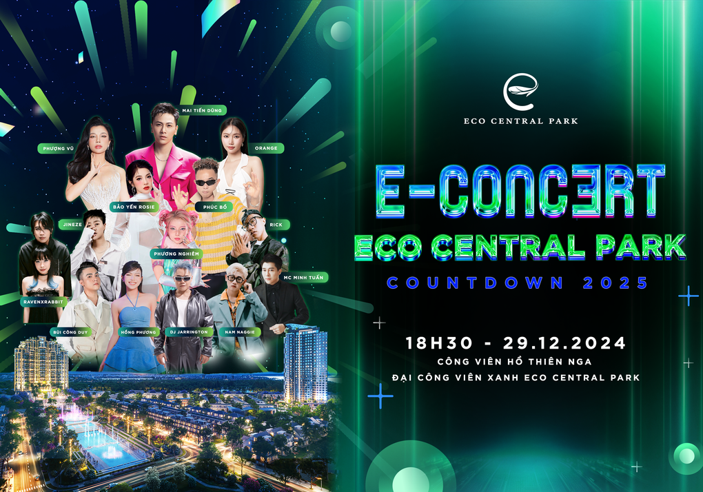 Chào đón năm mới với sự kiện E - Concert Eco Central Park Countdown 2025 - 1