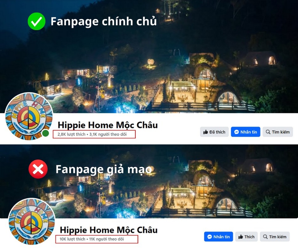 Mất tiền triệu vì fanpage khách sạn, homestay giả mạo tràn lan - 1